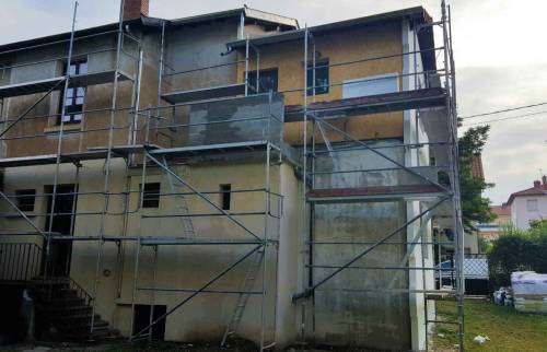 Travaux en cours - Isolation Thermique par l'Extérieur - ITE - Bron Lyon