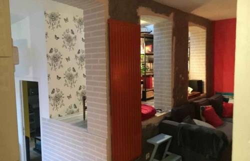 Extension de 30m² vue intérieure accès suite parentale - La Maison des Travaux Rouen