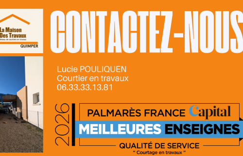 👉 Extension de maison à Plonéis, près de Quimper : maçonnerie, charpente et ITE réalisées, le chantier se poursuit avec l’étanchéité.