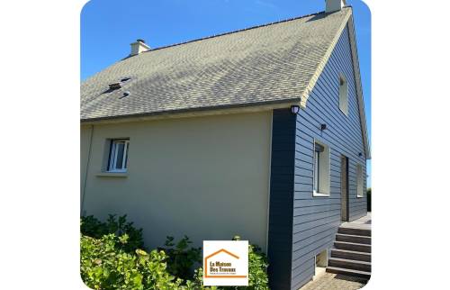 extension et maison en bardage