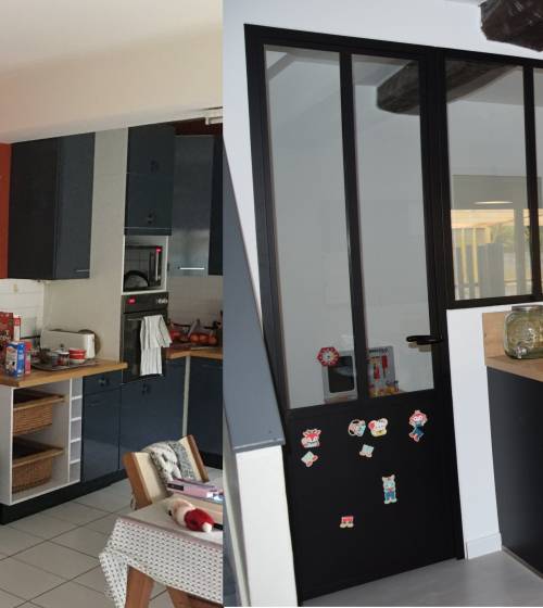 Verrière d'atelier dans un appartement 