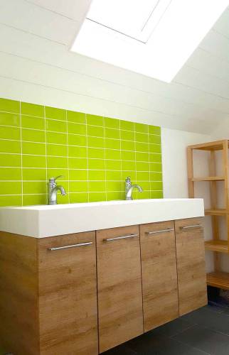 Transformation salle de bain en salle d'eau à l'étage - Saint Lunaire