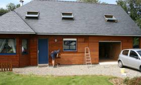 Installation d'un bardage bois Yvelines ( 78)