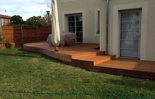 Terrasse bois composite - Guérard - 77580 -