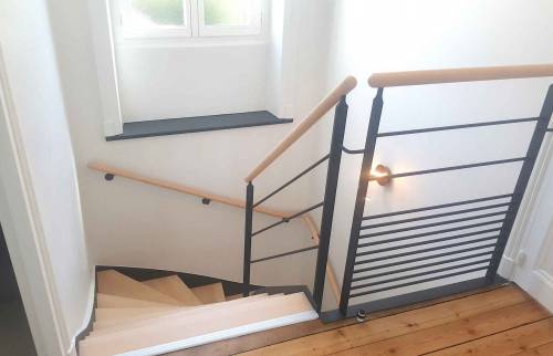 Escalier bois - métal d'intérieur à Saint-Malo