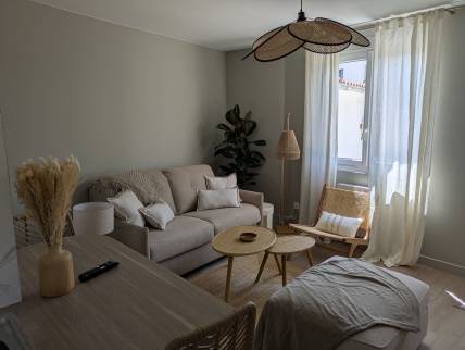 Salon d'une petite maison rénovée - Nantes 44