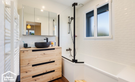 Douche à receveur plat