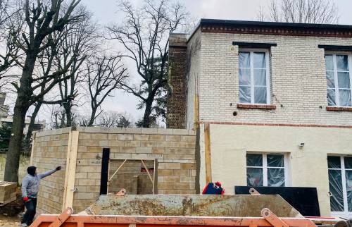 Construction de l'extension de maison - Pays Houdannais