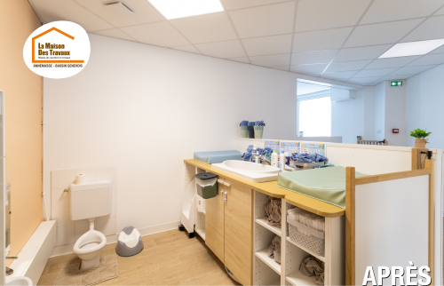 rénovation complète crèche Bassin Genevois, aménagement scolaire Chens-sur-Léman, travaux petite enfance Douvaine, rénovation intérieure professionnelle Vulbens, travaux micro-crèche Cranves-Sales