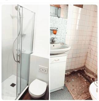Rénovation d'une salle de bain dans un studio à Aix-les-Bains