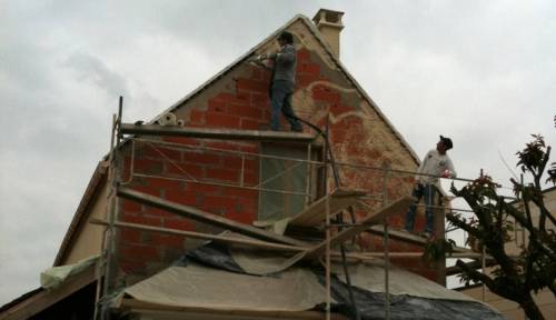 Travaux de façade sur une surélévation de maison - Les Pavillons-sous-Bois 93