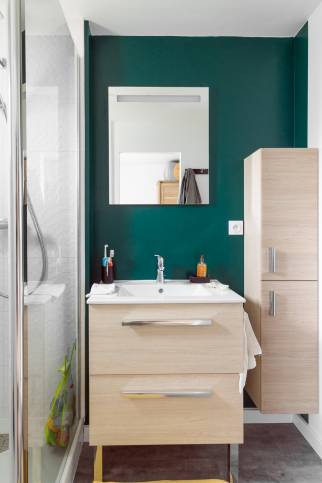 Salle de bain - Travaux terminés - maçon 73, peintre 73, carreleur 73, menuisier 73, plombier 73, électricien 73