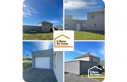 extension garage buanderie construction