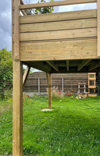 Création d'une terrasse sur pilotis à Rezé