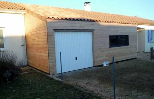 ossature bois et bardage douglas