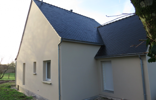 Choix d'un enduit ton neutre - Ploemeur (56)