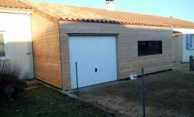 ossature bois et bardage douglas