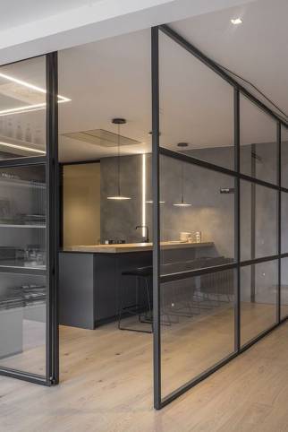 verrière d'atelier - séparation des pièces