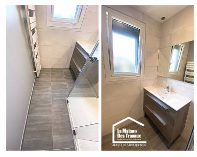 rénovation complète de salle de bain