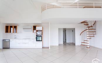 Escalier en colimaçon pour mezzanine, appartement à Dardilly