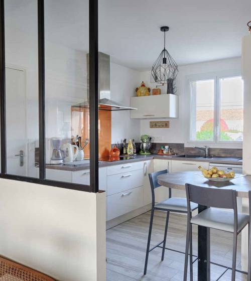 Mur porteur ouvert avec verrière