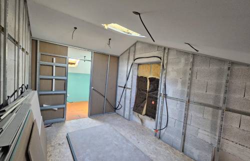 Création suite parentale sous les combles dans un garage (69290 Saint-Genis-les-Ollières)