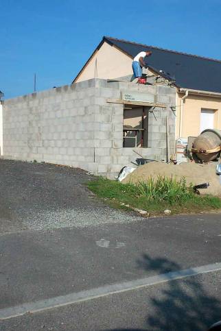 Elévation des murs