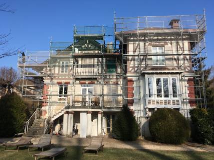 Travaux de remplacement de la couverture XIXe siècle (Yerres 91330)