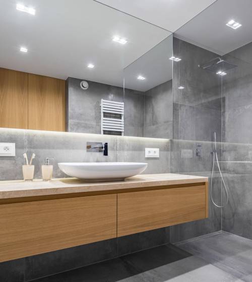 salle de bain moderne muret