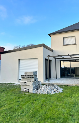 Extension de la maison en construction à Redon 