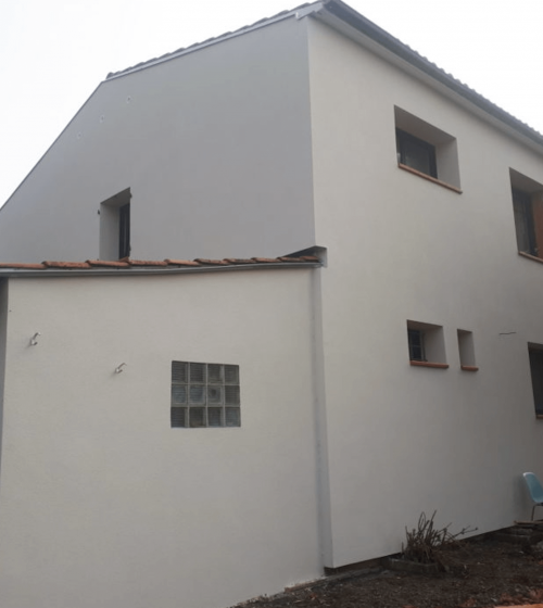 Façade après travaux d'isolation