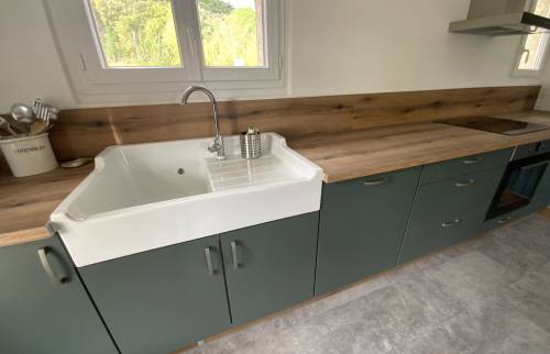Plan de travaille de la cuisine au 1er étage d'une maison secondaire à Alès La Maison Des Travaux Alès