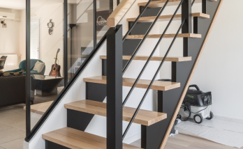 Création et installation d'un escalier en bois à Bouguenais