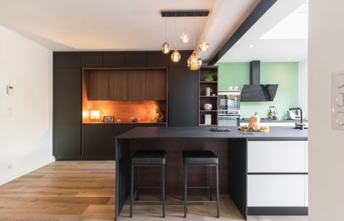 Rénovation de la pièce de vie cuisine et salon à Vertou (44120)