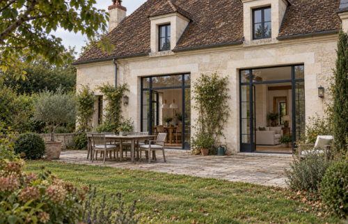 Rénovation d’un salon-séjour dans une belle bâtisse à Saint-Avertin