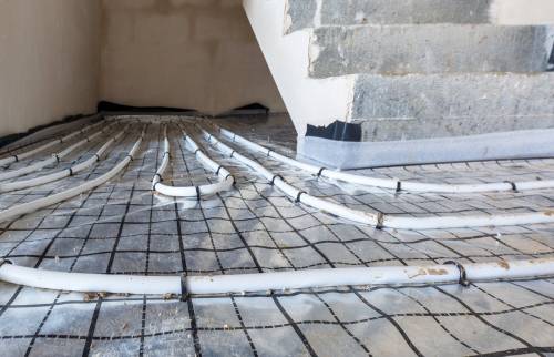 Installation chauffage au sol