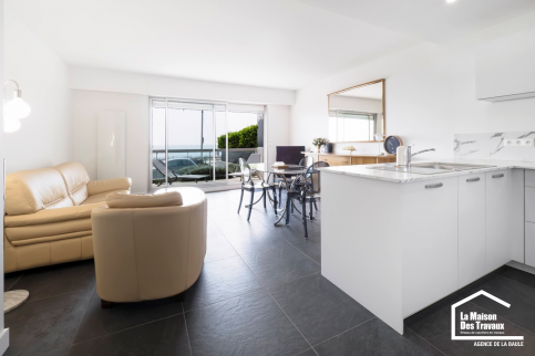 Rénovation appartement avec cuisine ouverte