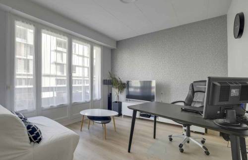 Rénovation Appartement Haussmannien Lyon 6 - Espace Bureau