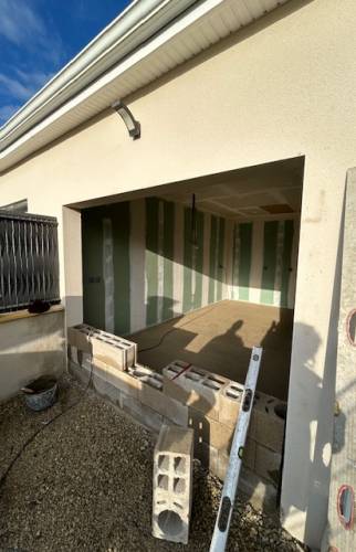 Transformation d’un garage en chambre à La Rivière-de-Corps travaux