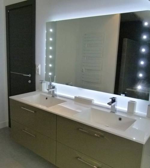 aménagement d'une salle de bain sous les combles