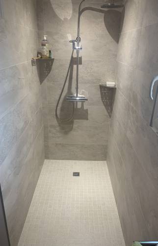 Douche rénovée