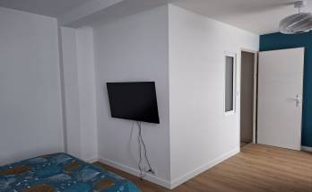 Chambre après travaux de rénovation intérieure - Saint-Jean-le-Vieux 01640