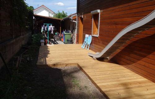 Réalisation terminée, en tenant compte de l'arrivée du toboggan