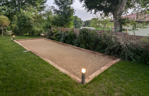  construction d'un terrain de pétanque
