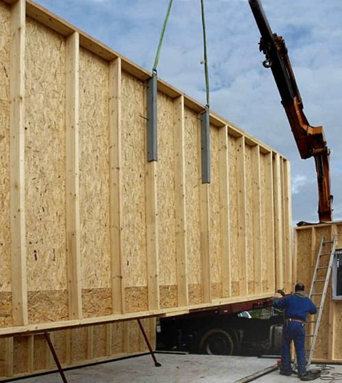 ossature bois extension