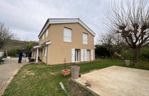 Vue finale après isolation de la toiture en laine de bois.