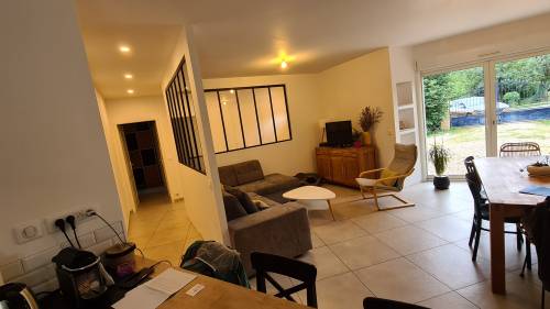 Vue depuis l'espace cuisine