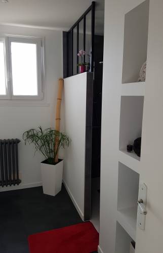 Après travaux : nouvel aménagement de salle de bain 
