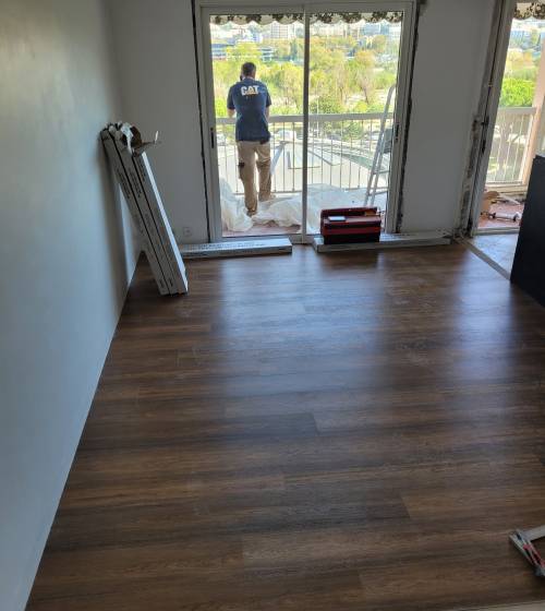 Sol avec nouveau revêtement