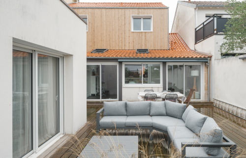 Surélévation de maison à Rezé - extérieur